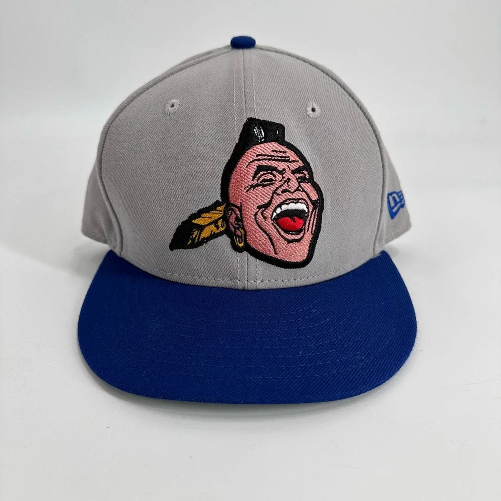 Atlanta Braves New Era 9FIFTY Snapback Hat Screaming Chief Noc-A-Homa Banned Cap